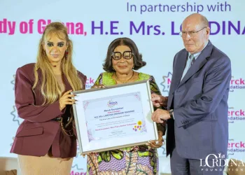 First Lady Lordina Mahama honoured by Merck Foundation for impactful humanitarian work