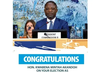 Health Minister Akandoh elected as Chairperson of WHO