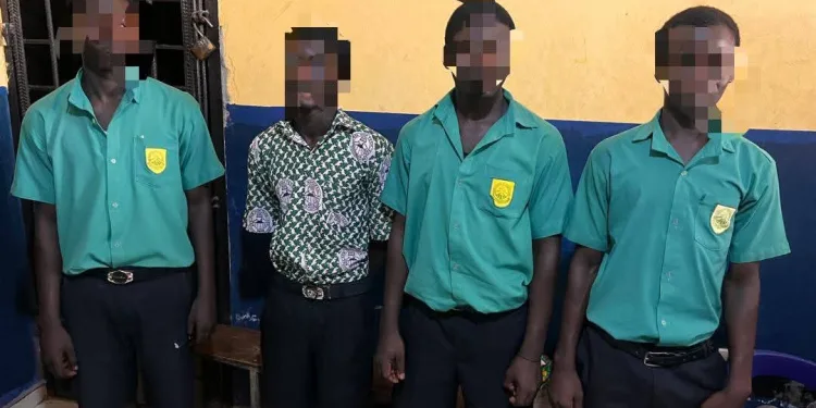 Police arrest four Ada SHS students over viral cutlass threat video
