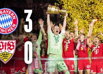 Harry Kane hat-trick secures German Cup for Bayern Munich