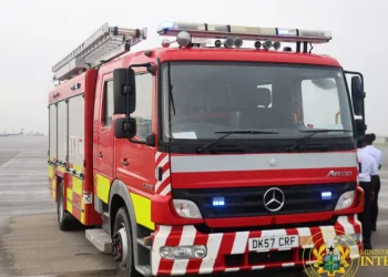 UK donates Mercedes-Benz fire tender, firefighting equipment to Ghana Fire Service