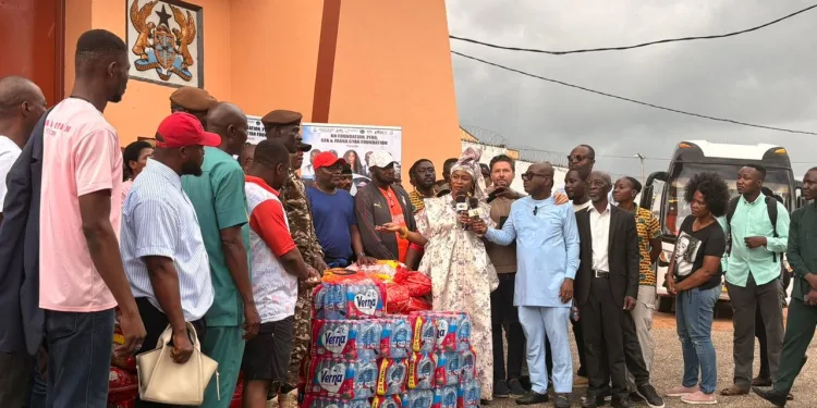 ‘Prison is not a joke’ – Joana Gyan Cudjoe warns youth after emotional Nsawam visit