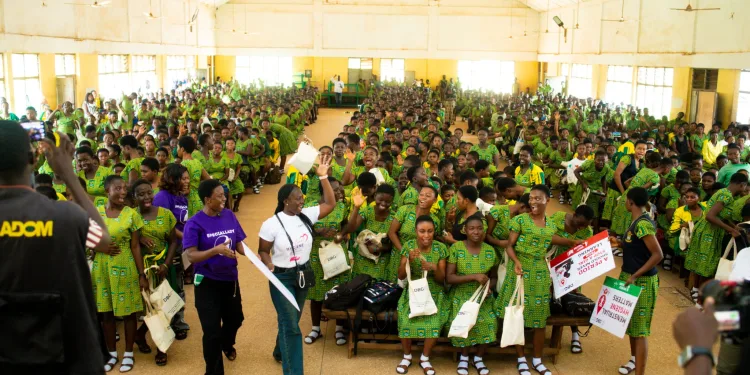 Speciallady Awareness, Development Bank mark menstrual hygiene day with outreach at Tepa SHS