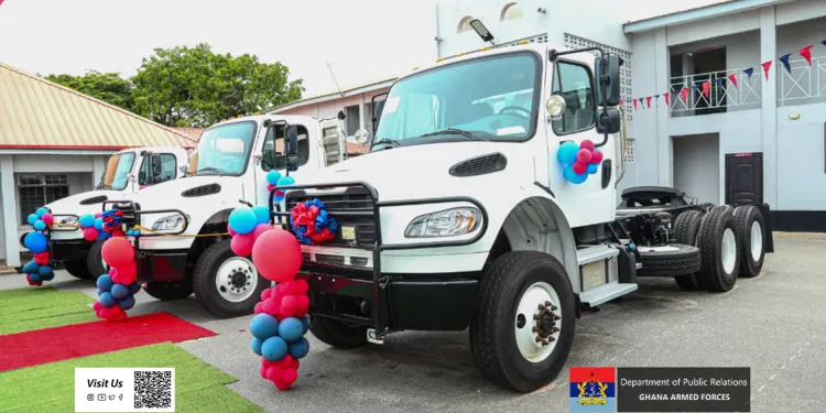 US Embassy supports Ghana Armed Forces with $600,000 heavy-duty trucks