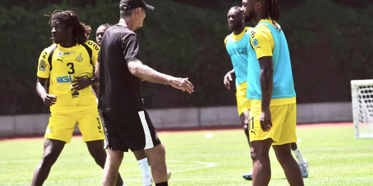 Black Stars train at American University Stadium ahead of World Cup campaign