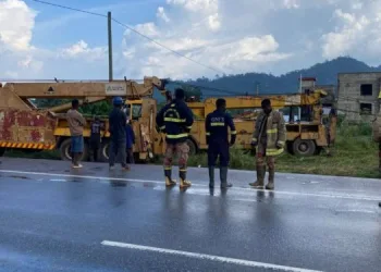 Two injured in gas tanker accident at Nkawkaw Apesika