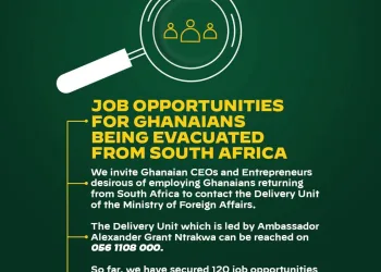 Foreign Affairs Ministry courts CEOs to employ Ghanaians evacuated from South Africa