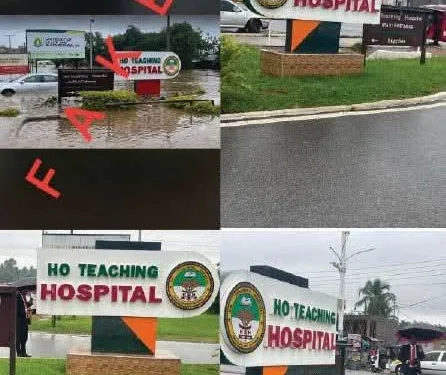 Ho Teaching Hospital denies flooding claims, says main entrance is accessible