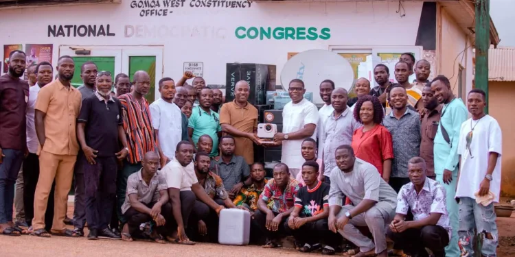 Deputy Energy Minister donates digital equipment to 56 communities in Gomoa West
