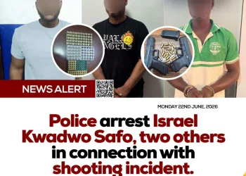 Israel Kwadwo Safo, two others caged over shooting incident