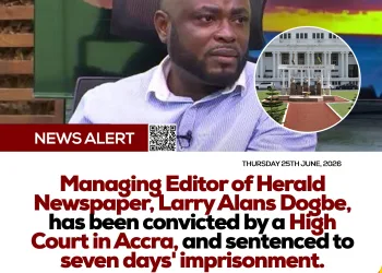 High Court jails Herald editor for contempt over Kevin Okyere Dubai arrest report