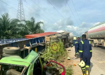 Five injured in a pile up at Konongo, GNFS averts major fire