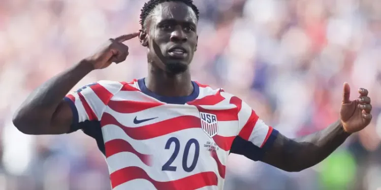 USA striker Balogun’s one-game ban suspended after Trump intervention