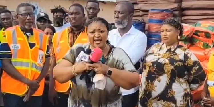Okaikwei North MP presents relief items to over 1,210 flood victims 