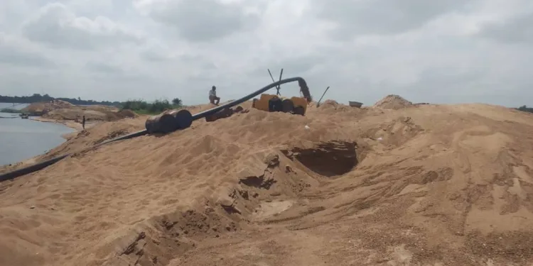 Sand winning destroying Lower Volta: Roads, water, lives at risk from Akuse to Ada
