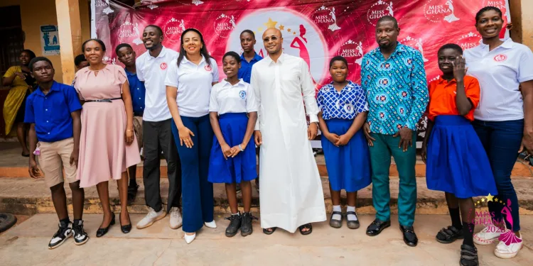 Dede Ayew joins Miss Ghana Foundation to mentor school children