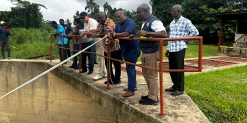 GWL MD inspects water plants under GH¢8.4 million GoldBod rehabilitation project