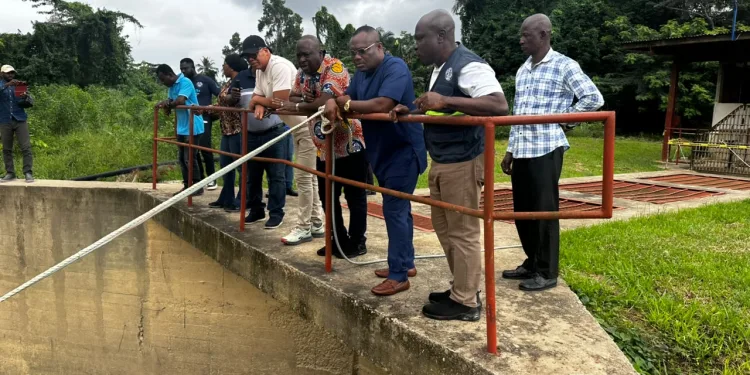GWL MD inspects water plants under GH¢8.4 million GoldBod rehabilitation project