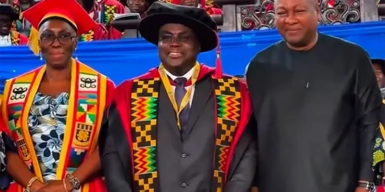 Chief of Staff Julius Debrah graduates with PhD from University of Ghana