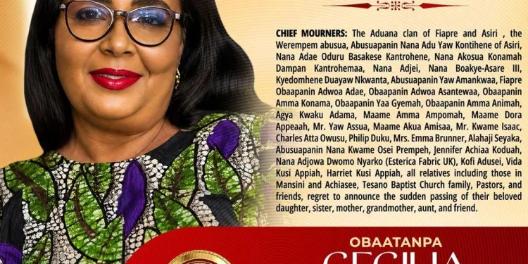 Obituary: Obaatanpa Cecilia Kwarteng  A.K.A. “Happy Sister”