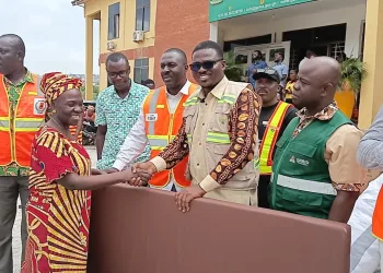 NADMO, Ga Central Municipal Assembly distribute relief items to flood victims, announce free NHIS registration