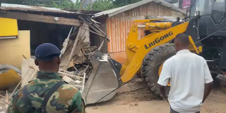 Three KMA officers injured as Asafo demolition turns violent
