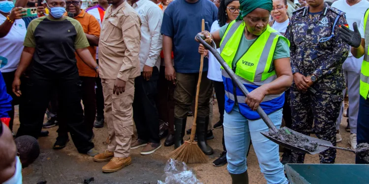 Vice President Naana Jane Opoku-Agyemang urges regular national clean-up exercises