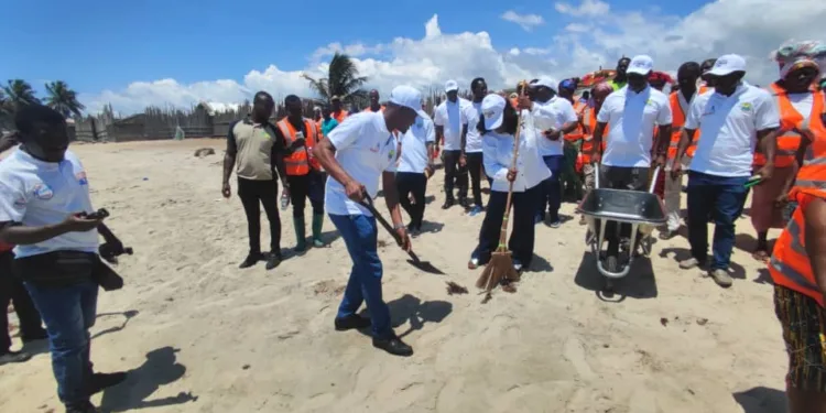 Ghana Gas, Ellembelle Assembly launch beach-cleaning initiative