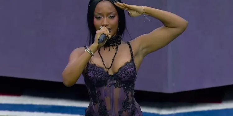 Ayra Starr delivers electrifying performance at NFL halftime show in London