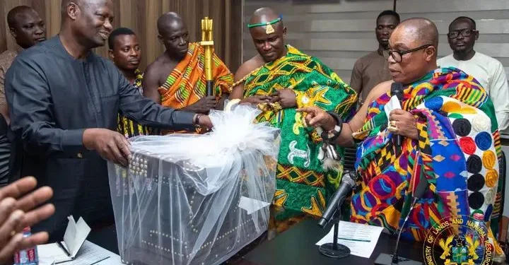 Lands Minister Armah-Kofi Buah enstool as ‘Developmental Chief’ at Nzema Traditional Area