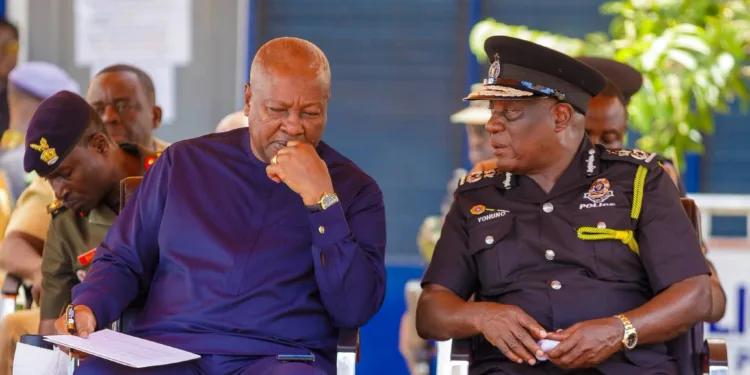 Mahama commends IGP, police administration over improved safety and security