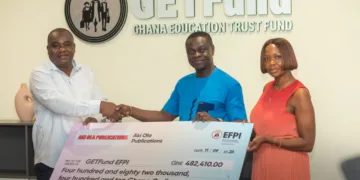 GETFund’s Paul Adjei drives education partnerships as Aki-Ola donates GH¢482,410 worth of books