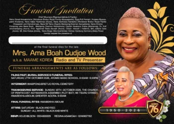 Celebrated broadcaster Maame Korea goes home this weekend
