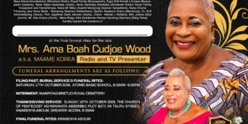 Celebrated broadcaster Maame Korea goes home this weekend
