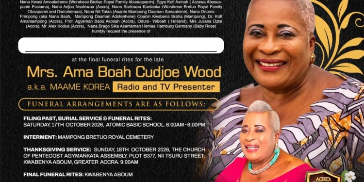 Celebrated broadcaster Maame Korea goes home this weekend