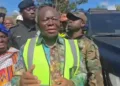 Otumfuo Osei Tutu II inspects galamsey-destroyed sites at Jimi Land in Obuasi