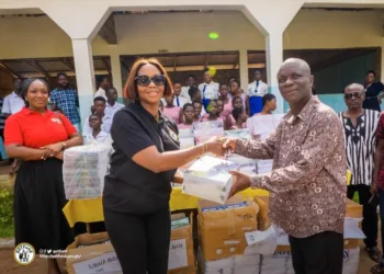 GETFund, private-sector partners donate educational materials to four Central Region schools