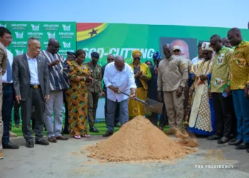 President Mahama cuts sod for construction of Afienya Industrial Park
