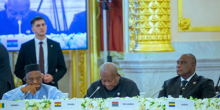 Mahama calls for stronger trade and investment ties between Ghana and Russia