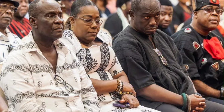 Chief of Staff consoles Nana Oye Bampoe Addo over loss of twin brothers